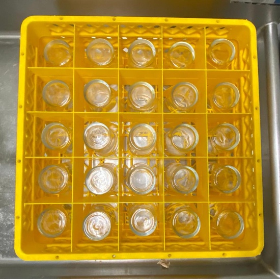 25 Glasses in Dishwasher Rack