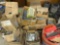 Boxes of nails, bolts, washers, lock-washers, and more