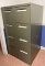 Two four-drawer file cabinets
