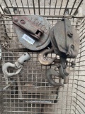 Two Heavy Duty Pulleys and Hooks