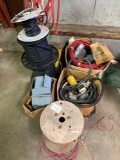 Assorted spools of electrical wire