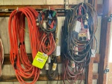 Lot of heavy duty 110v & 220v extension cords