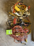 Lot of heavy duty extension cords and power strips