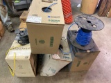 Boxes and Spools of various electric wire