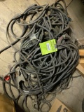 Pile of welding cables