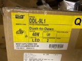 Hubbell Outdoor Lighting DDL-9L1 Dusk-to-Dawn 40W LED 5K CCT 120V Gray