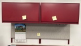 Wall-mount Office Hutch Cabinets and Bulletin Boards