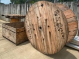 Large Wire Spools and Wooden Box