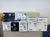 Assorted HP printer ink and toner