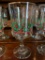 8 Vintage Arby's Libbey Glass Christmas Water and Wine Goblets