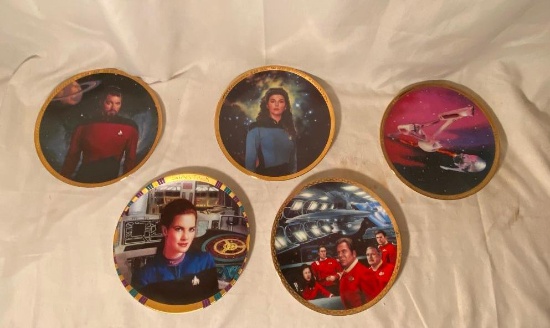 Group of Five Star Trek Collector's Plates