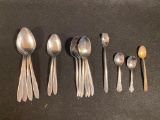 Lot of Miscellaneous Spoons (Silver and Stainless Steel)
