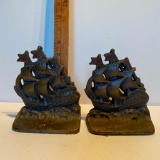 Solid Brass or Copper Nautical Book Ends