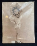 Sepia-toned Print of Shirley Temple