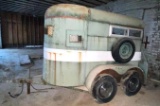 Vintage Champion 2 Horse Trailer WITH Life Size Horse!