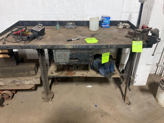 5ft Vintage Mobile Workbench
