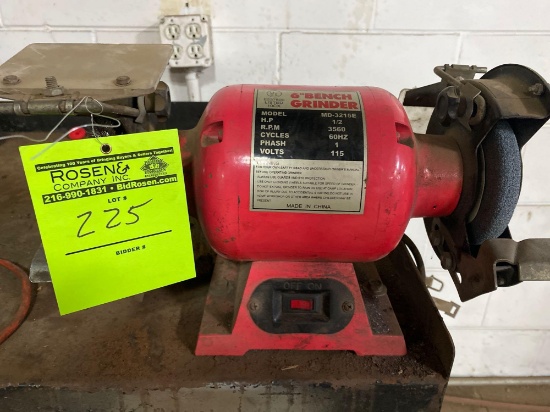 6in Bench Grinder 1/2 Hp