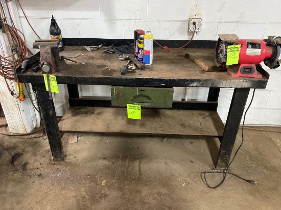 Vintage Metal Workbench.