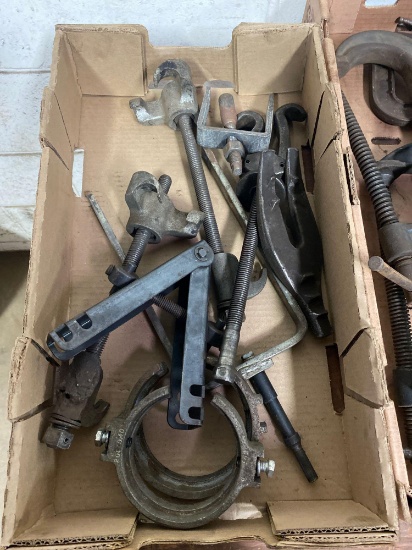 Group lot of cv boot tools, spring compressors, and misc