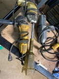 (3) assorted power tools. 110v Dewalt grinder, drill and Impact
