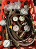 Hydraulic Pressure System Testing Gauges