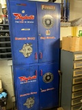 Raybestos Best in Brakes Metal 2 tier cabinet with contents. See pics.