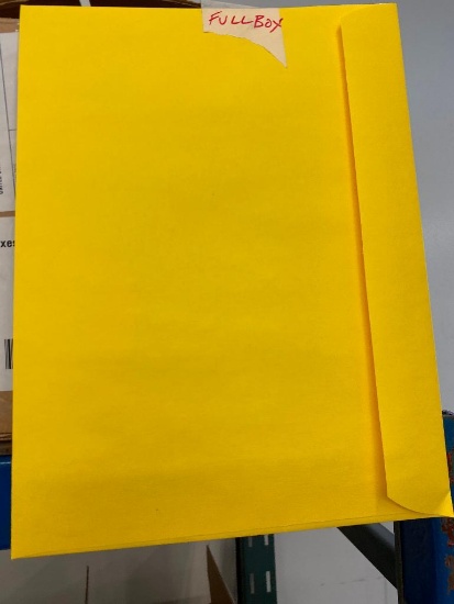 Full Box of Yellow Booklet Envelopes