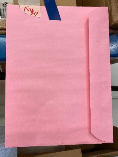 Full Box of Pink Booklet Envelopes