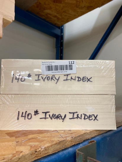 2 Reams #140 Ivory Index