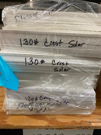 Several Reams 130# Classic Crest Paper Solar White 8.5 x 11