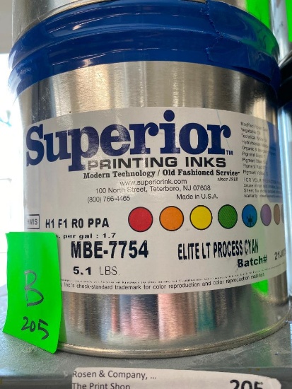 5.1 lbs Superior Ink Unopened