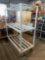 All Aluminum 63in long x 27in wide x 71in tall (on casters) 3 tier industrial cart