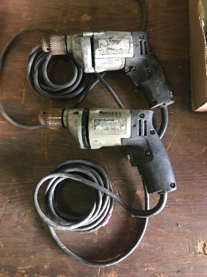 Lot of 2 Electric drills