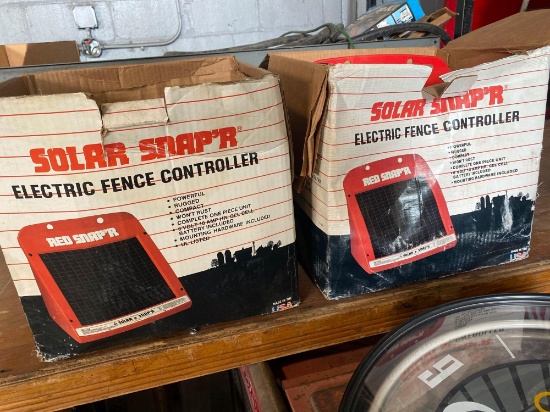 (2) Solar Shap?R Solar Powered Electric Fence Controllers