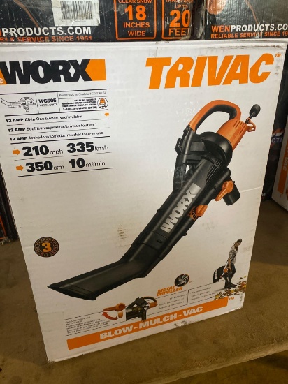 Worx Co TriVac Electric Blower-Open Box Return