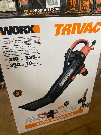 Worx Co TriVac Electric Blower-Open Box Return