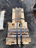 Group Lot of (2) 19in 90mm and (2) 24in 90mm Excavator Bucket Pins