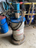 Rolling True Blue Air Powered Grease Pump w/ approx 2/3 full Of Dynalife HT#2 Grease
