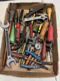 Assorted hand tools, wrenches, pliers, and more