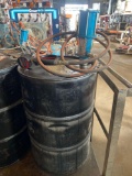 True Blue 9500 Air Pump w/ Digital Readout & Approx 1/3 full 55 gal drum of Kendall Super-D XA