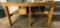 Wood with Metal Top Worktable