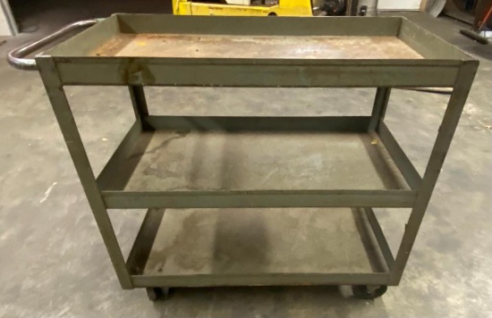 Three-Tier Metal Rolling Cart