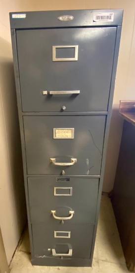 Cole-Steel Four Drawer Filing Cabinet