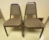 (2) Retro Stacking Side Chairs