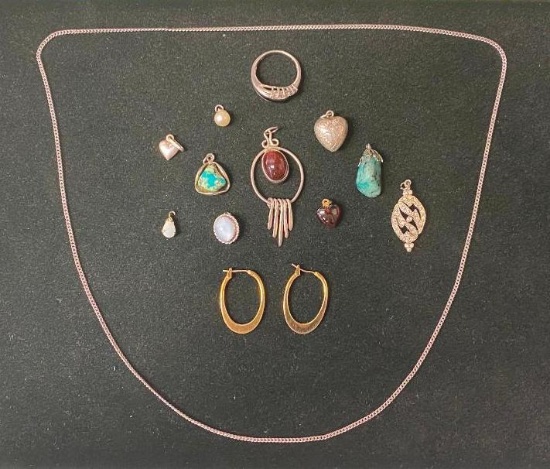 Assorted Lot of .925 Sterling Silver Jewelry