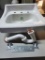 Crane Sink with PVC Elbow - NEW
