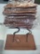 10 X Brown Small Tiger Lily Tote Purses