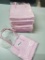 10 X Pastel Pink Small Tote Purses