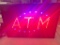 Red/Blue LED ATM Sign