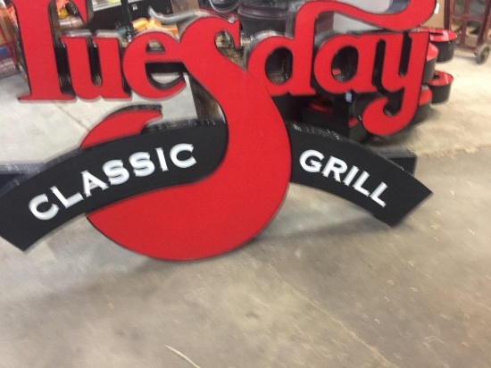 Complete Ruby Tuesday LED Sign